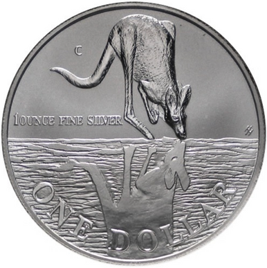 1997 $1 Kangaroo 1oz Silver Uncirculated Coin