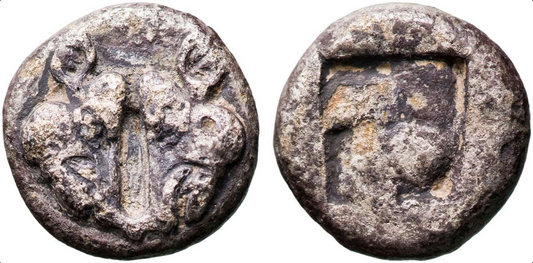 Ancient Greek, Lesbos c500-450BC,  Silver Diobol gFine
