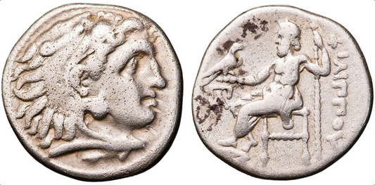 Macedonian Kingdom, Philip III 323-317BC Silver Drachm aVF