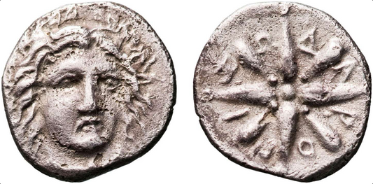 Ancient Greek, Satraps of Caria c341-335BC, Silver Trihemiobol gVF