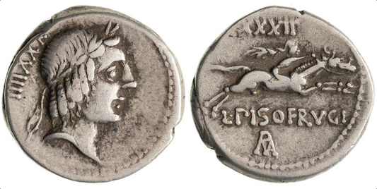 Roman Republic, Calpurnia, Silver Denarius, 90 BC, Very Fine