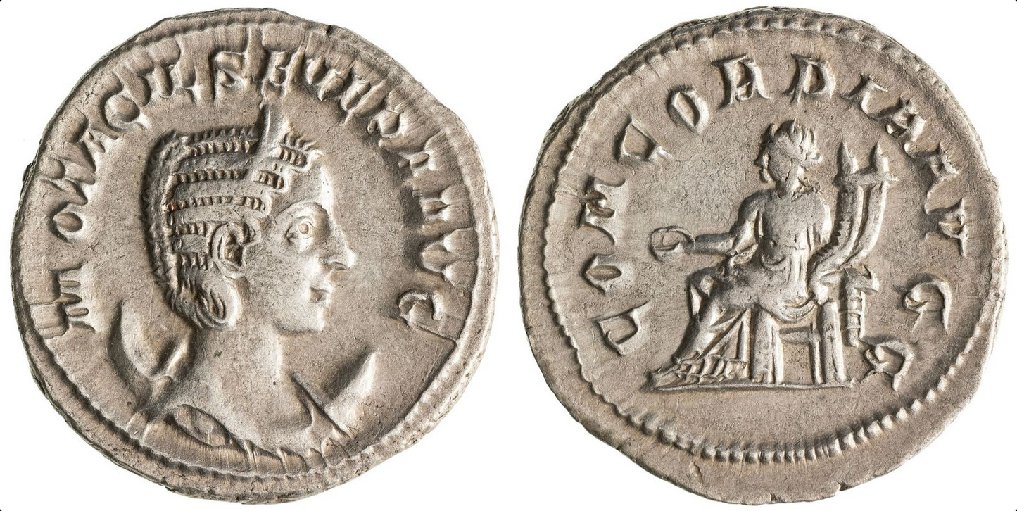 Roman Empire, Otacilia Severa, 246 AD Silver Antoninianus Extra Fine