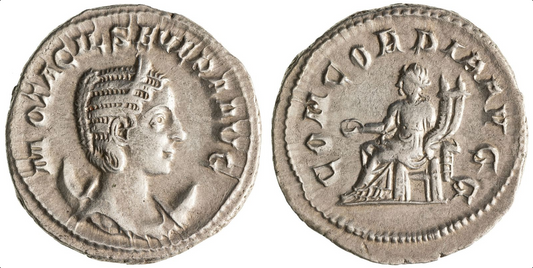 Roman Empire, Otacilia Severa, 246 AD Silver Antoninianus Extra Fine