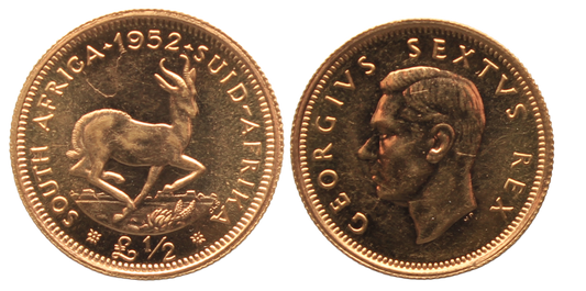 South Africa, 1952 Half Pound UNC