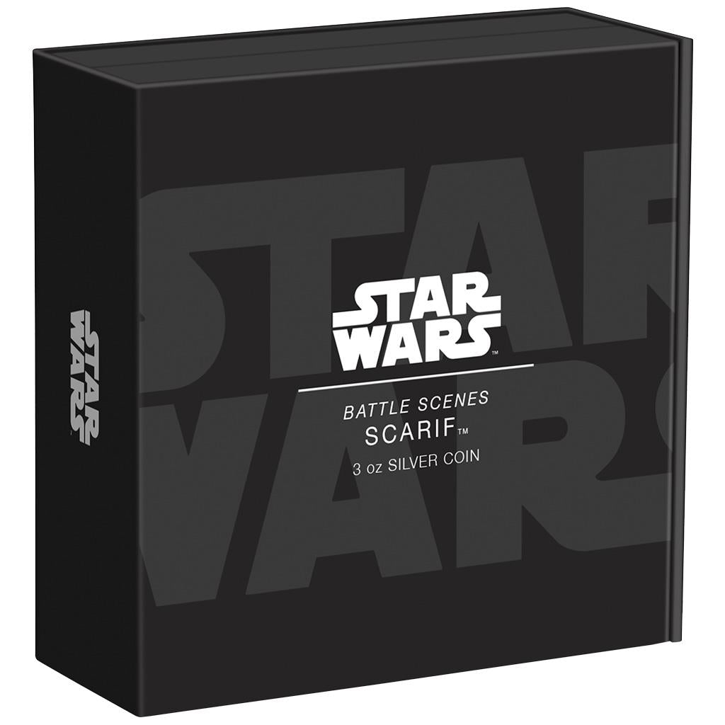 Niue 2022 $10 Star Wars Battle of Scarif 3oz Silver Coloured Proof Coin