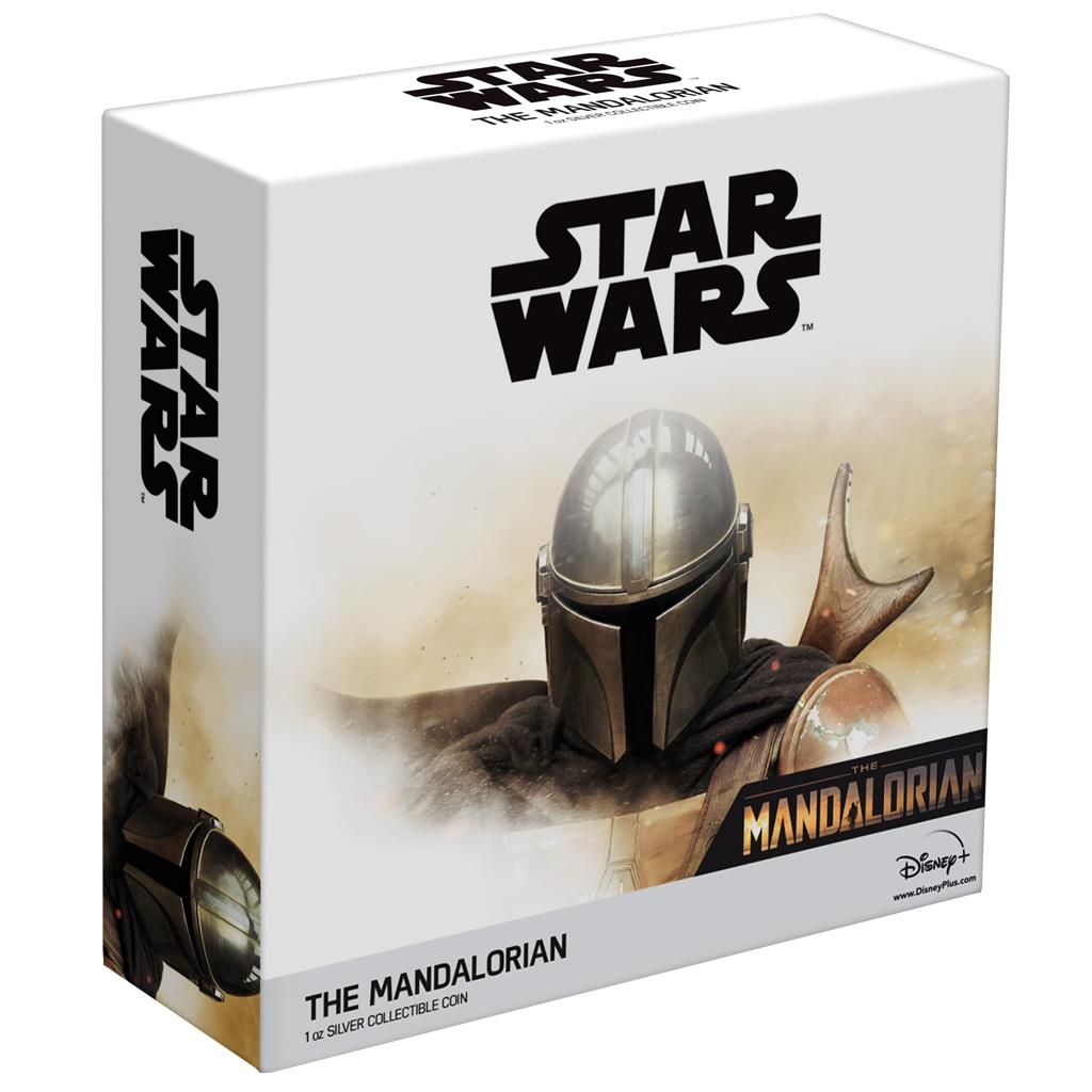 Niue 2021 $2 Star Wars The Mandalorian 1oz Silver Coloured Proof Coin