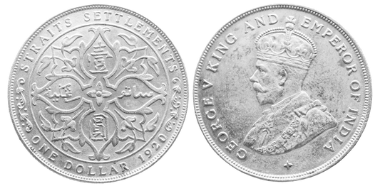 Straits Settlements 1920 Dollar aUNC