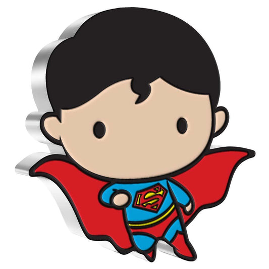 Niue 2021 $2 Chibi DC Comics Superman Flying Shaped 1oz Silver Proof Coin