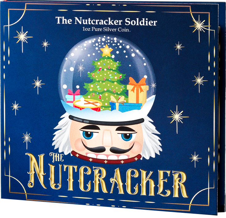 Solomon Islands 2021 $2 The Nutcracker Soldier 1oz Silver Coloured Shaped Coin