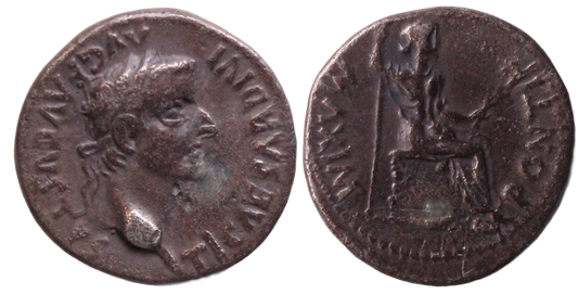 Roman Empire, Tiberius 14-37AD 'Tribute Penny' Silver Denarius