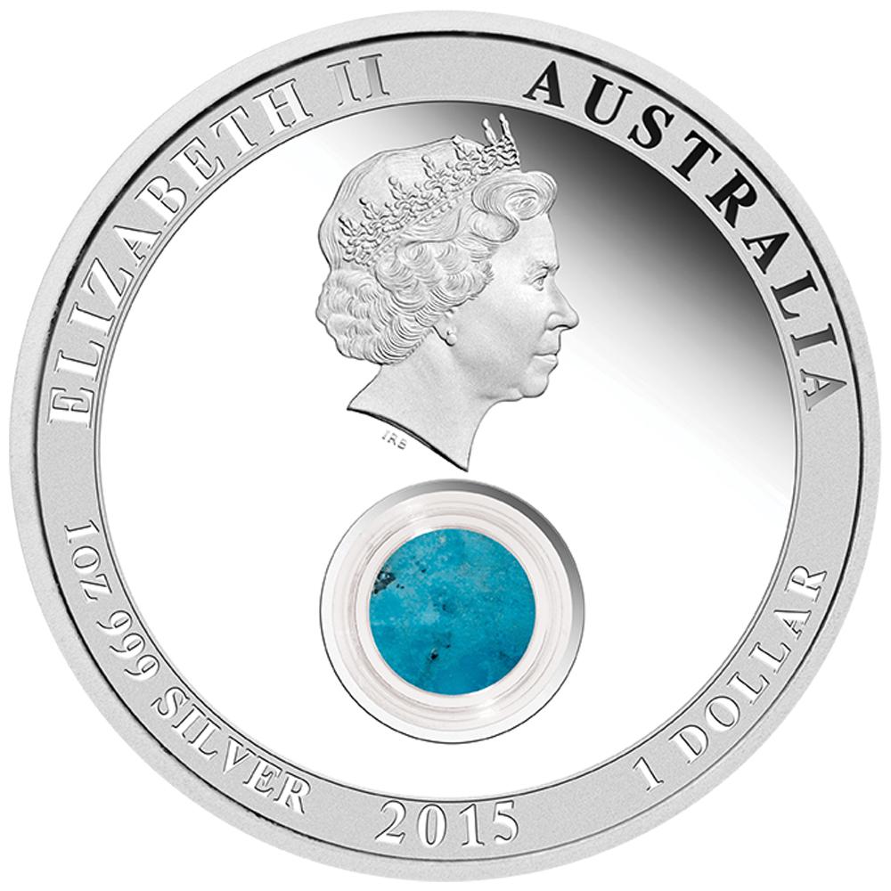 2015 $1 Treasures of The World North America 1oz Silver Proof Locket Coin