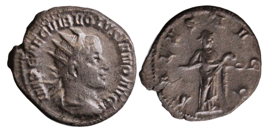 Roman Empire, Volusian 251-253AD Antoninianus, VF