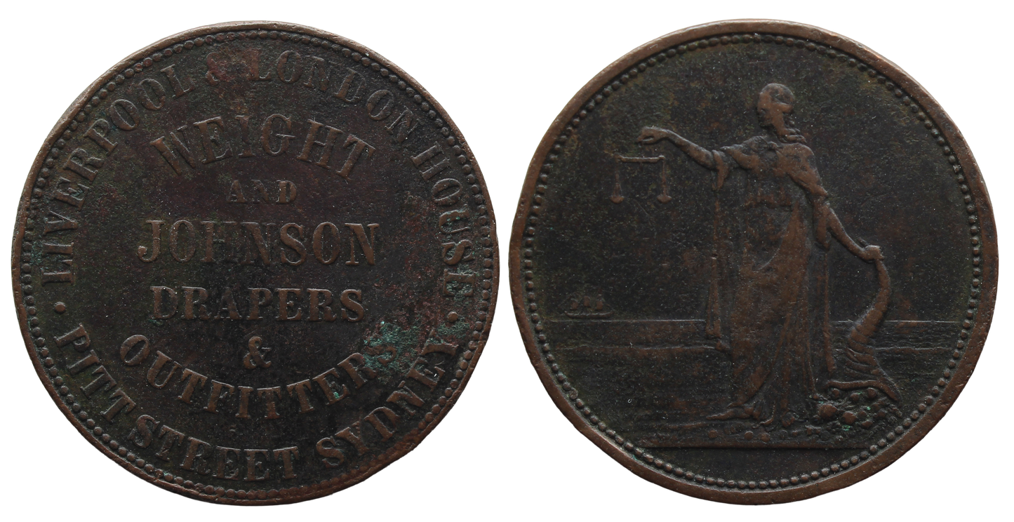 Weight & Johnson Sydney Penny Token Fine