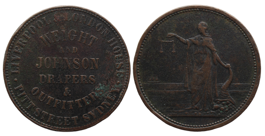 Weight & Johnson Sydney Penny Token Fine
