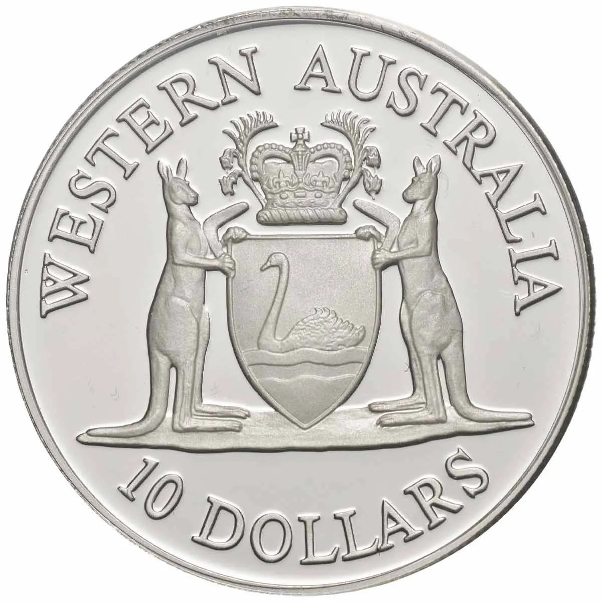 1990 $10 State Series Western Australia Silver Proof Coin