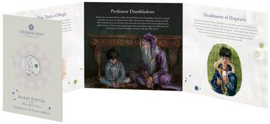 UK 2023 50p Celebrating 25 Years of Harry Potter Professor Albus Dumbledore Uncirculated Coin
