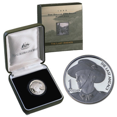 1999 $1 The Last ANZACs Silver Proof Coin