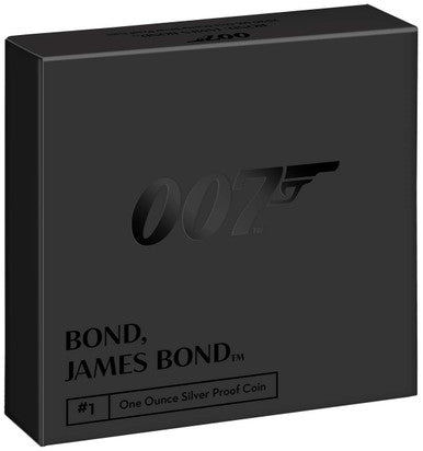 UK 2020 £2 007 Bond, James Bond 1oz Silver Proof Coin
