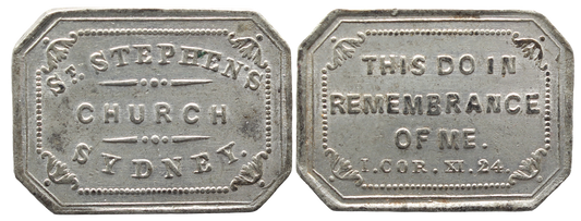 C.1862 St Stephen's Church Communion Token EF