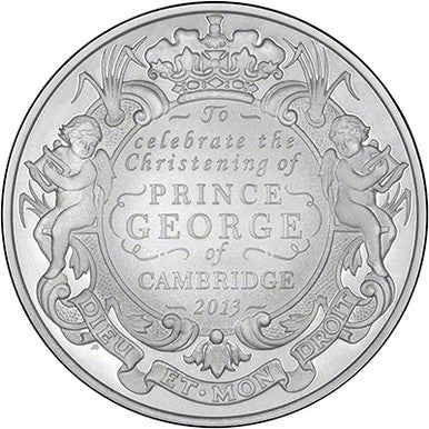 UK 2013 £5 The Christening of HRH Prince George of Cambridge Uncirculated Coin