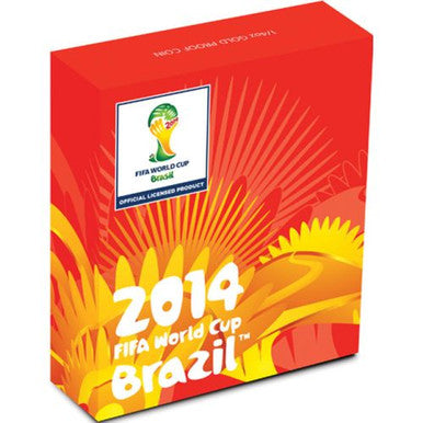 2013 $25 FIFA World Cup Brazil 1/4oz Gold Proof Coin