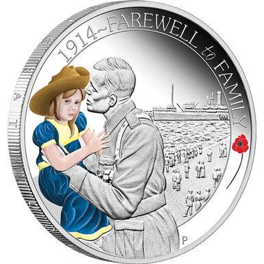 2014 50c The ANZAC Spirit 100th Anniversary 1/2oz Silver Coloured Proof 3 Coin Set