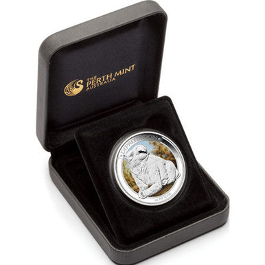 2014 $1 Megafauna Diprotodon 1oz Silver Coloured Proof Coin