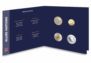 2019 75th Anniversary of D-Day Commemorative 4 Coin Pack