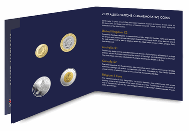 2019 75th Anniversary of D-Day Commemorative 4 Coin Pack