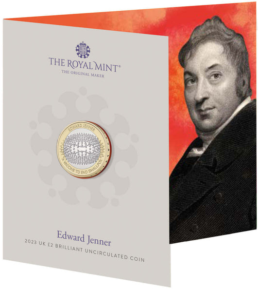 UK 2023 £2 Edward Jenner Uncirculated Coin