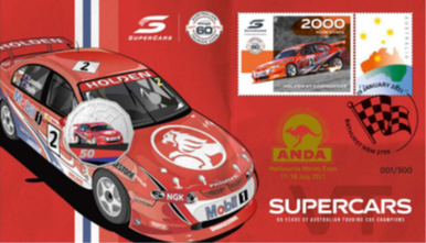 2021 ANDA Melbourne Supercars Overprinted PNC 3 Set