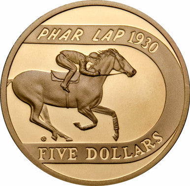 2000 $5 Phar Lap Al-Bronze Proof Coin