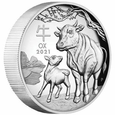 Year of the Ox 2021 $1 1oz High Relief Silver Proof Coin