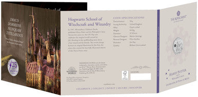 UK 2023 50p Celebrating 25 Years of Harry Potter Hogwarts School of Witchcraft and Wizardry Uncirculated Coin