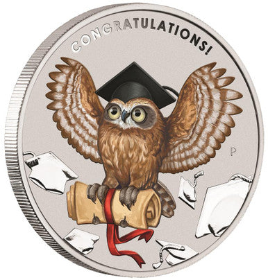 2018 $1 Graduation Celebration 1oz Silver Coloured Coin