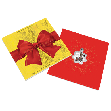 2019 $1 Merry Christmas 1oz Silver Star Shaped Coin