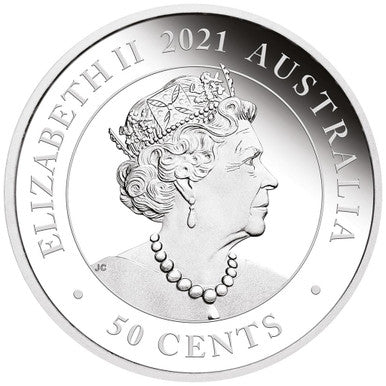 2021 50c Dreaming Down Under Koala 1/2oz Silver Coloured Proof Coin