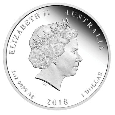 2018 $1 The ANZAC Spirit 100th Anniversary We Will Remember Them 1oz Silver Coloured Proof Coin