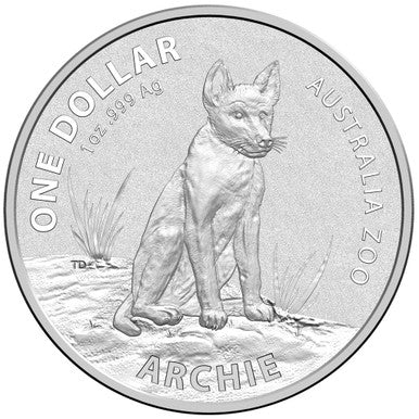 2017 $1 Australia Zoo Archie Alpine Dingo 1oz Silver Uncirculated Coin