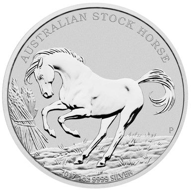 2017 $1 The Australian Stock Horse 1oz Silver Uncirculated Coin