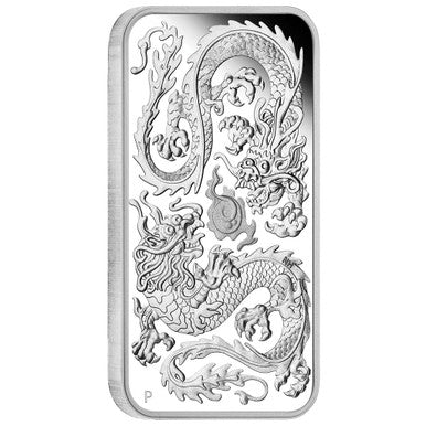 2020 $1 Dragon 1oz Silver Proof Rectangular Coin