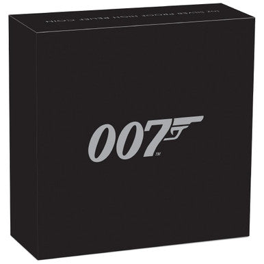 Tuvalu 2020 $1 James Bond 007 1oz Silver High Relief Proof Coin