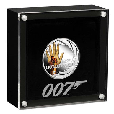 Tuvalu 2021 50c James Bond 007 Goldfinger 1/2oz Silver Coloured Proof Coin