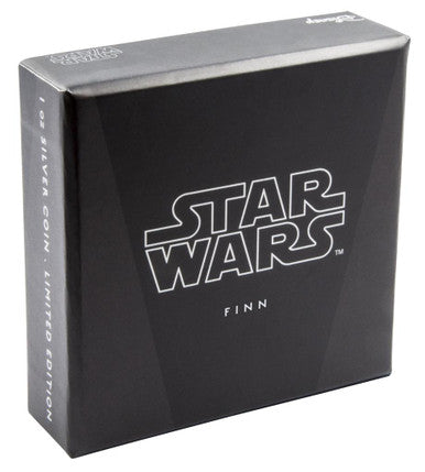Niue 2016 $2 Star Wars Finn 1oz Silver Coloured Proof Coin