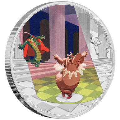 Niue 2020 $2 Disney 80 Years of Fantasia Dance of The Hours 1oz Silver Coloured Proof Coin