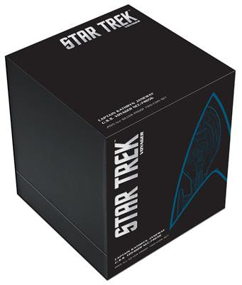 Tuvalu 2015 $1 Star Trek Captain Kathryn Janeway and USS Voyager NCC-74656 1oz Silver Coloured Proof 2 Coin Set