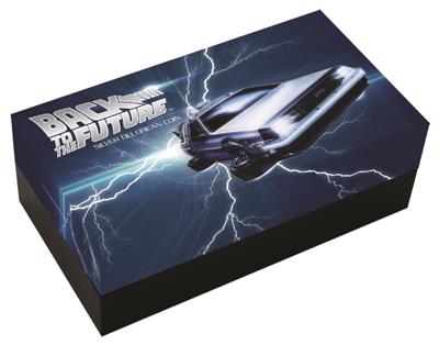 Tuvalu 2015 $1 Back To The Future DeLorean 1oz Silver Coloured Proof Coin