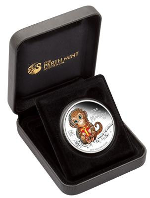 Tuvalu 2016 50c Lunar Baby Year of The Monkey 1/2oz Silver Coloured Proof Coin