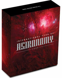 2009 $1 International Year of Astronomy 1oz Silver Coloured Proof Coin
