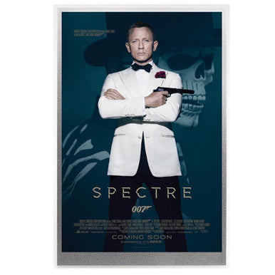 2020 James Bond 007 Spectre Movie Poster 5g Silver Foil